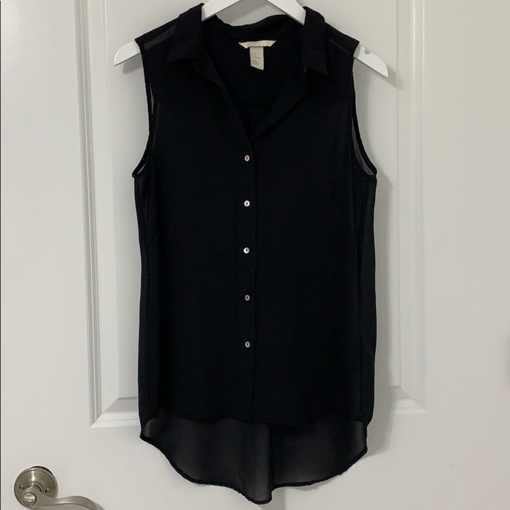H&M button-down tank top